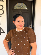 Cocoa Coquette Top