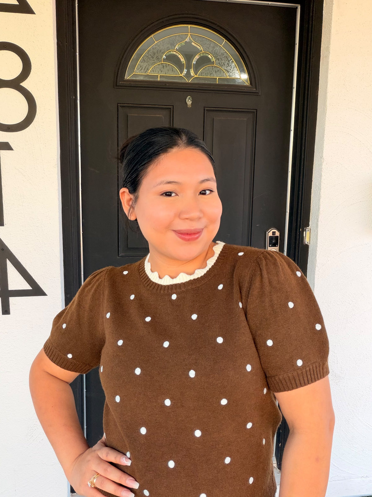 Cocoa Coquette Top