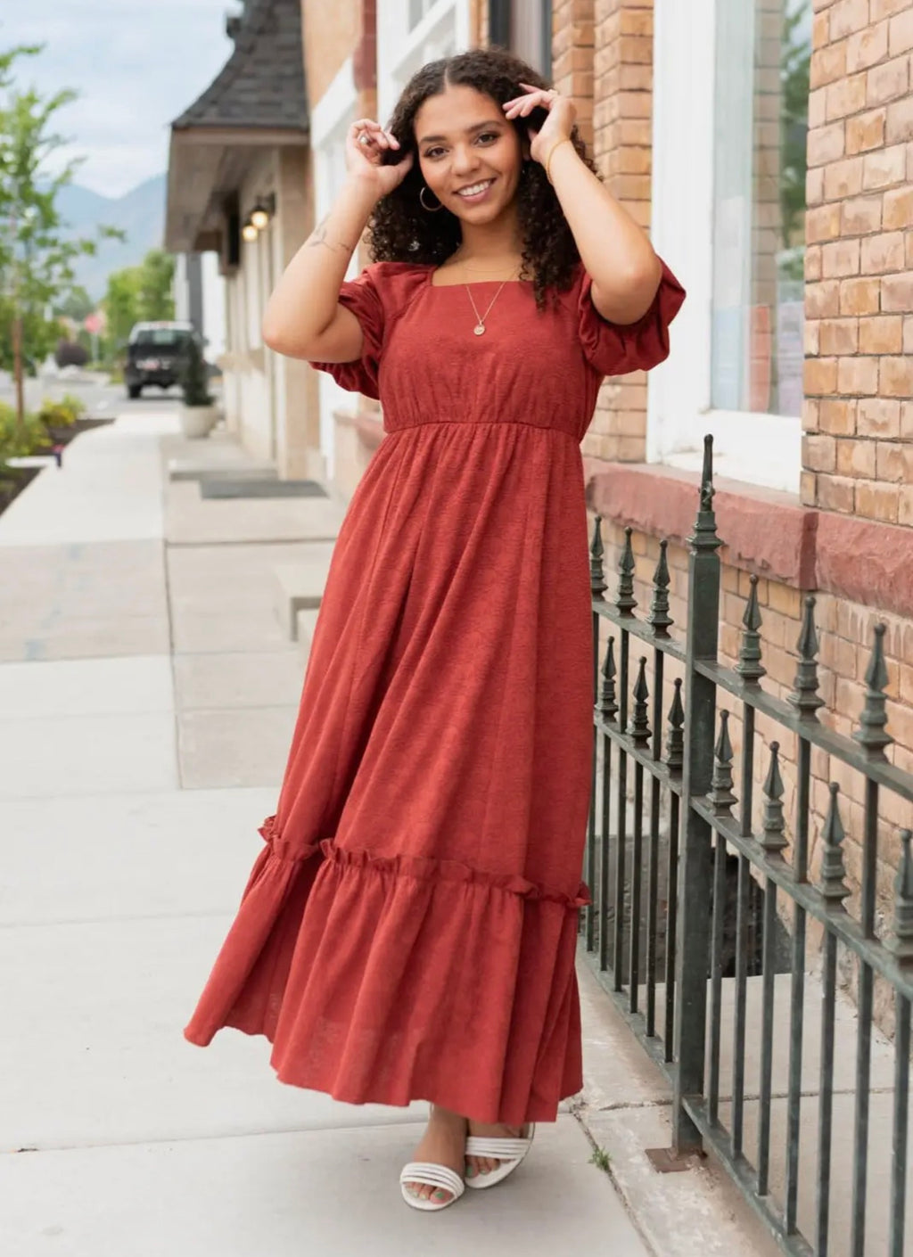 Alice Dress In Rust