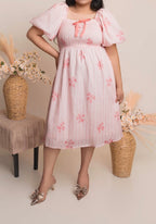 Lucia Pink Bow Dress