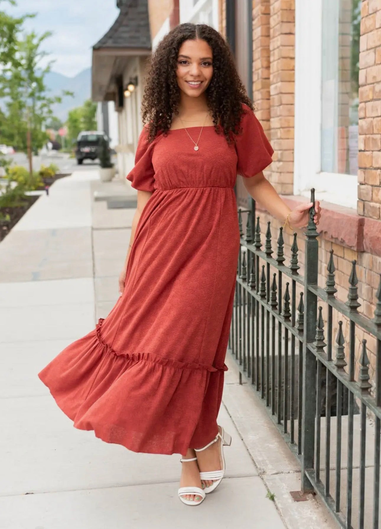 Alice Dress In Rust