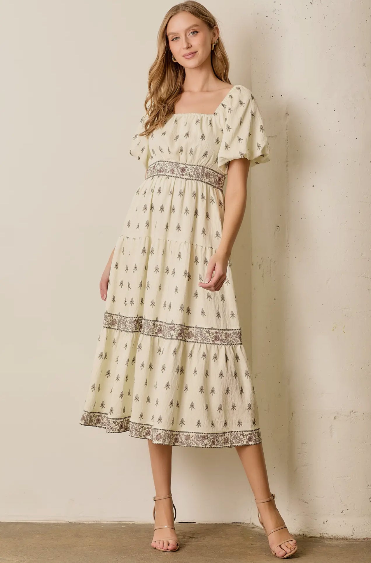 Lucia Midi Dress Con Mangas

Abullonadas Estampadas