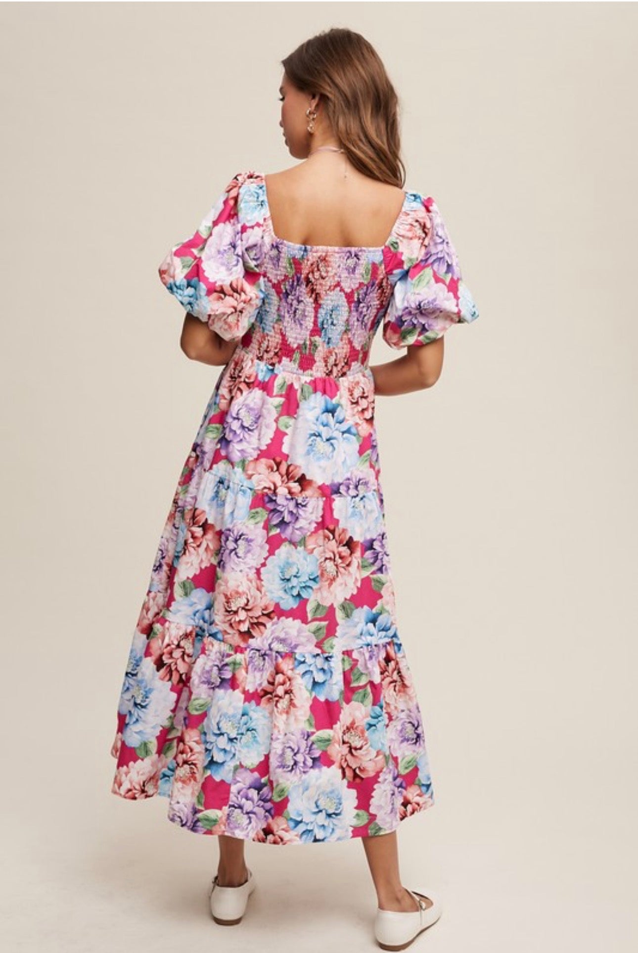 Peonias Maxi Dress