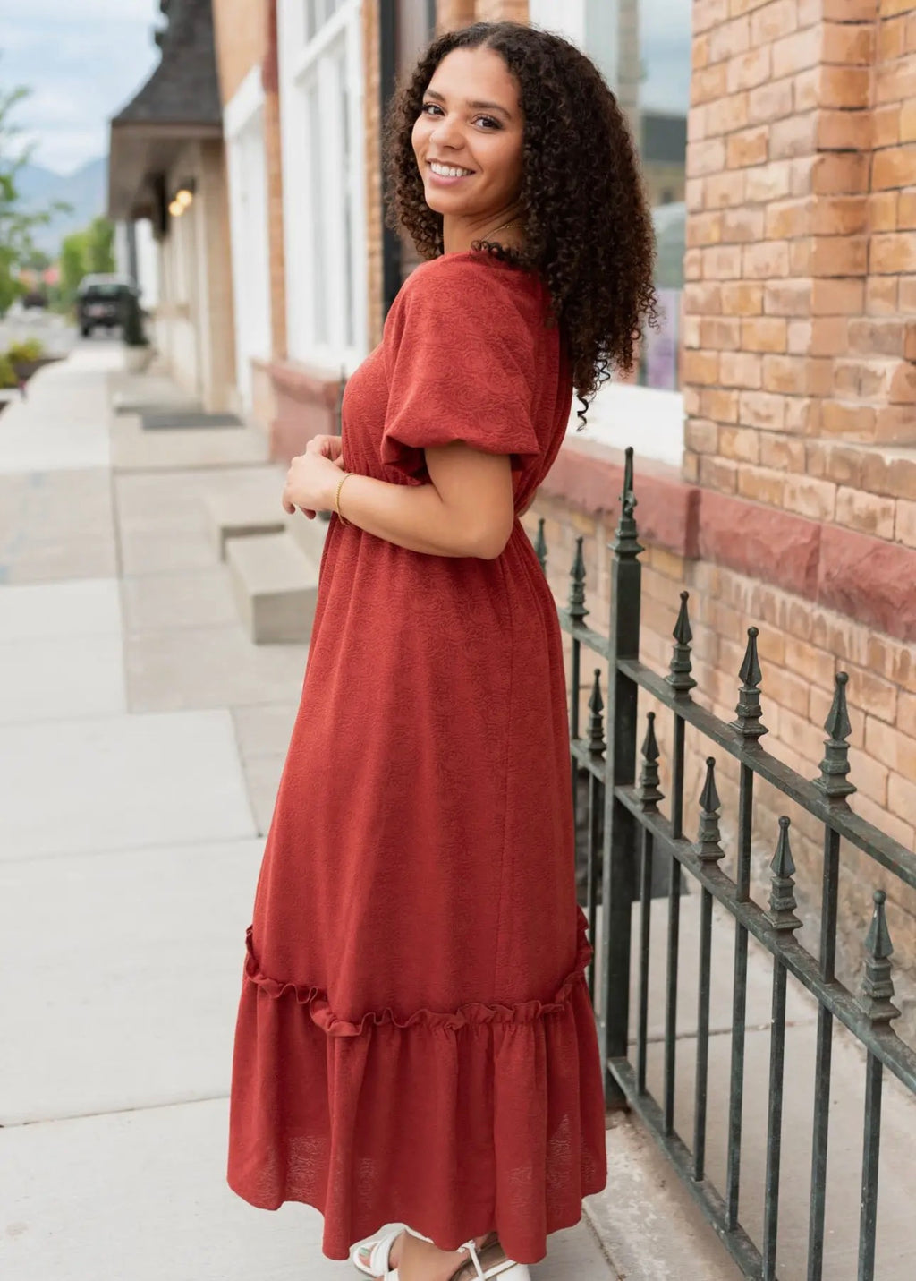 Alice Dress In Rust