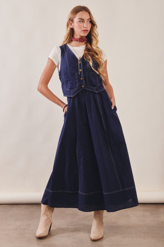 Bluebonnet Denim Dress