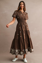 Amber Chocolate Midi Dress