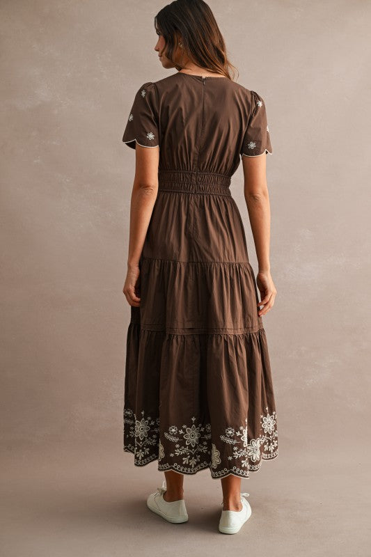 Amber Chocolate Midi Dress