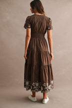 Amber Chocolate Midi Dress