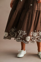 Amber Chocolate Midi Dress