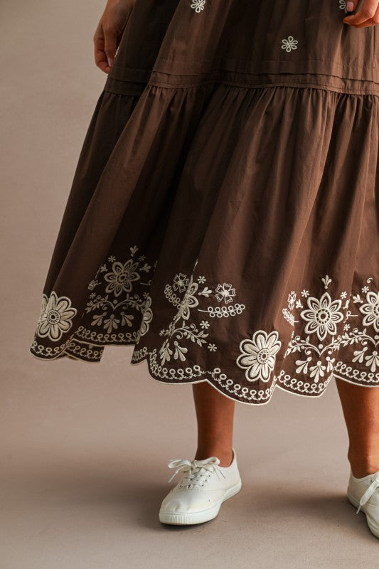 Amber Chocolate Midi Dress