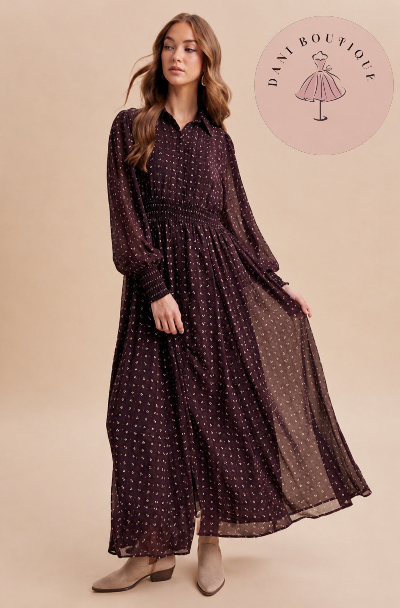 Milka Swiss Dot Dress