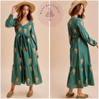Elisa Emerald Dress