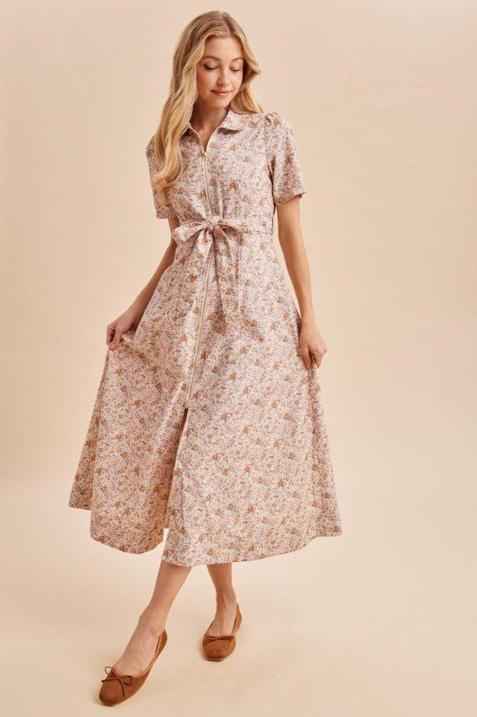 Sara Zippered Maxi Dress