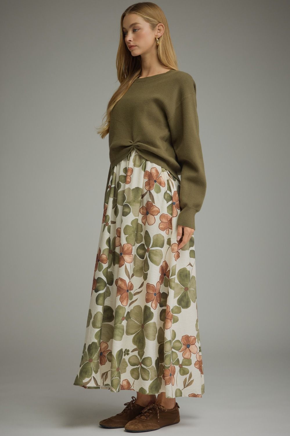 Alana Olive Dress