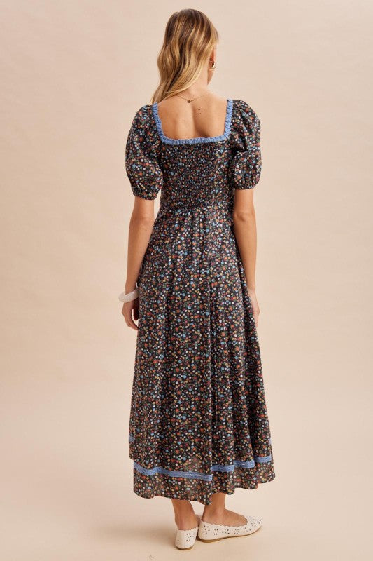 Daphne Floral Midi Dress