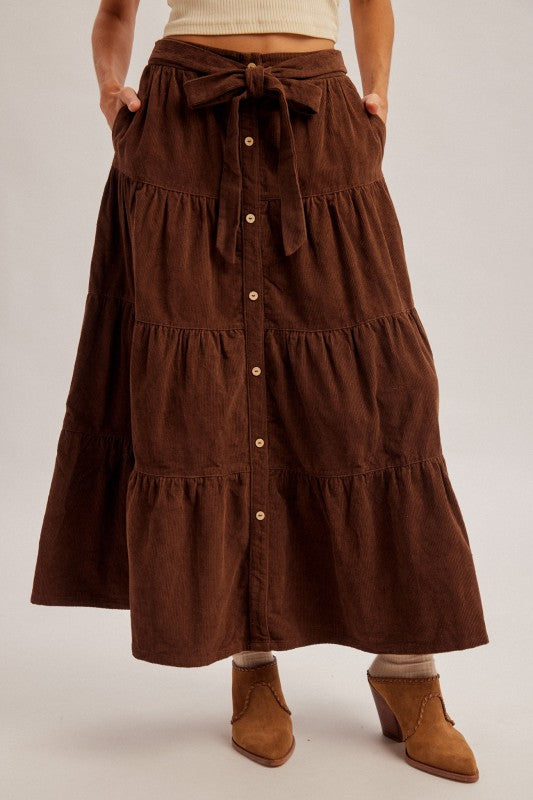 Chocolate Maxi Skirt