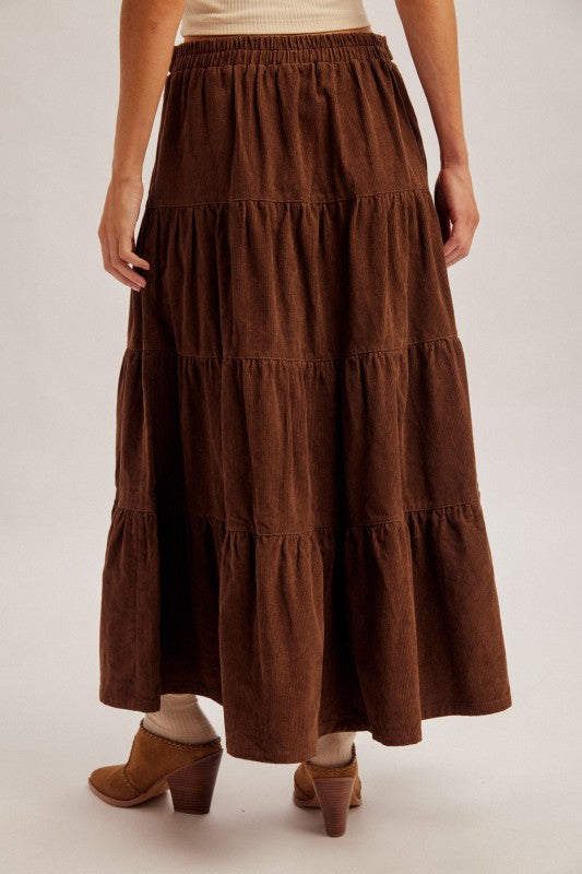 Chocolate Maxi Skirt