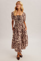 Eliana Bow Midi Dress