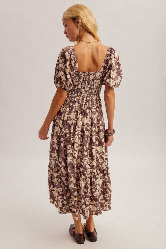 Eliana Bow Midi Dress