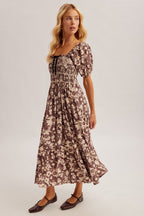 Eliana Bow Midi Dress