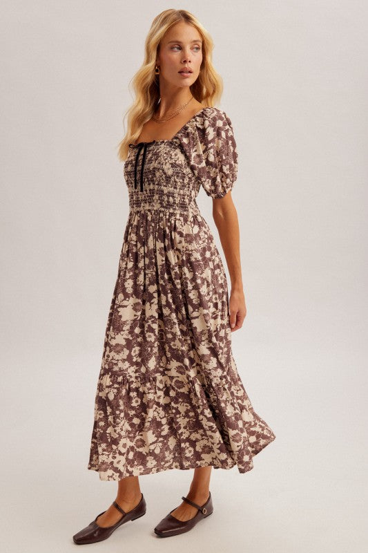Eliana Bow Midi Dress