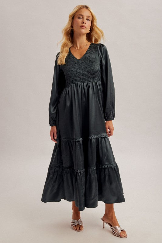 Estela Teal Maxi Dress
