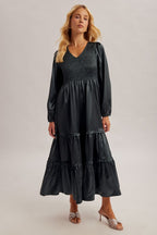 Estela Teal Maxi Dress