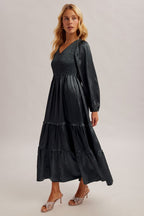 Estela Teal Maxi Dress