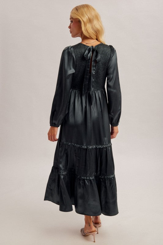 Estela Teal Maxi Dress