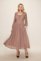 Bianca Plaid Maxi Dress