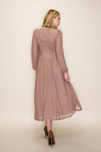 Bianca Plaid Maxi Dress