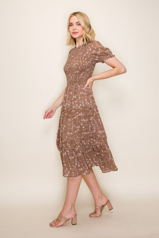 Cassidy Floral Midi Dress