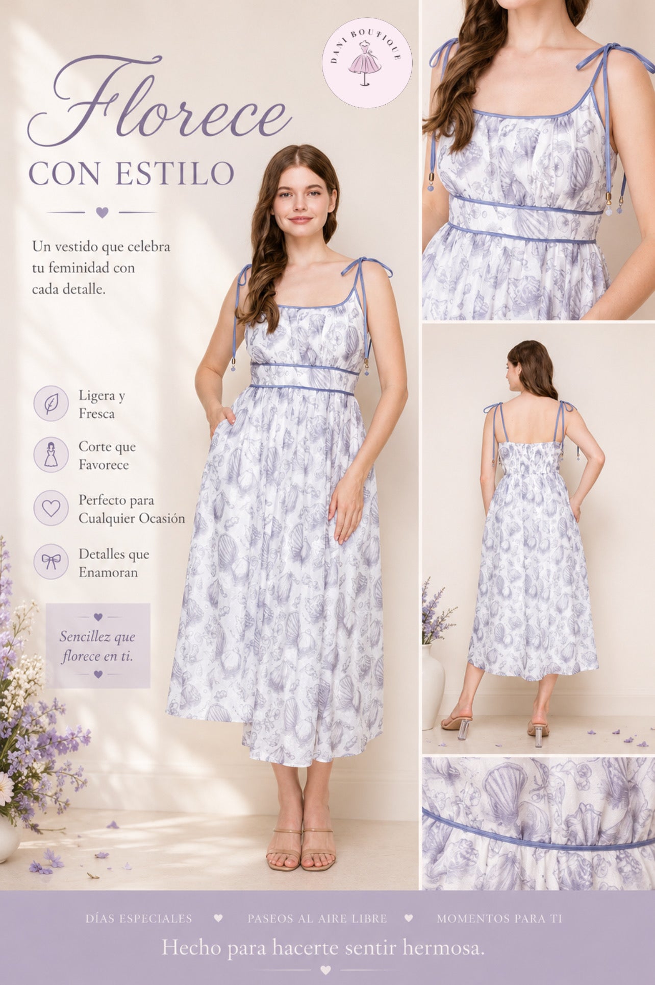Sea Breeze Midi Dress