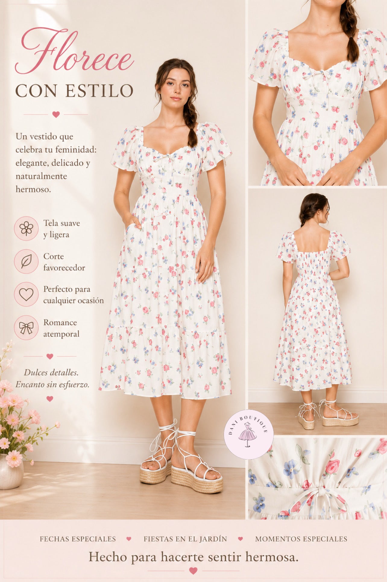 Pétalos De Amor Dress
