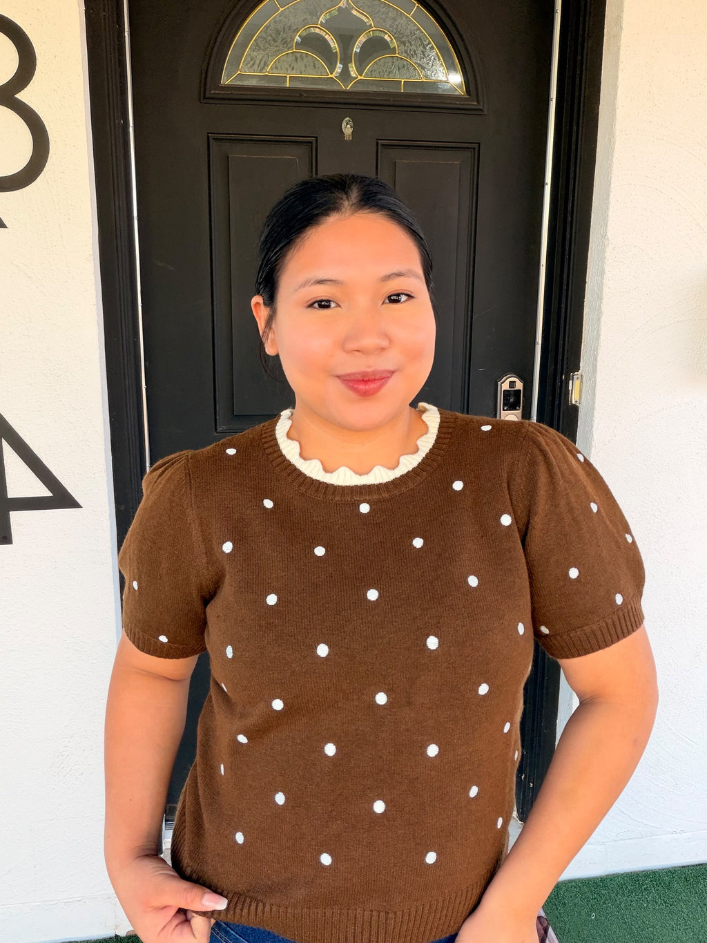 Cocoa Coquette Top