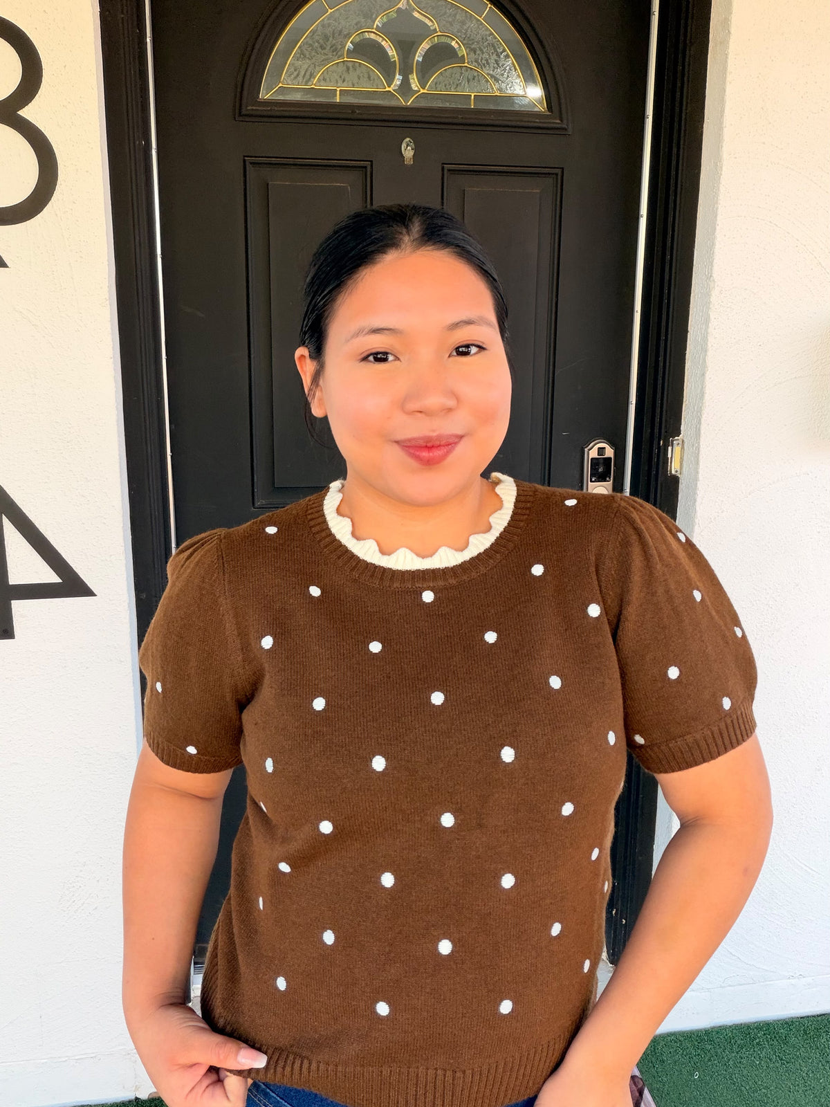 Cocoa Coquette Top